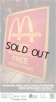 McDONALD'S GOOD FOR FREE FRENCH FRIES SIGN BOARD