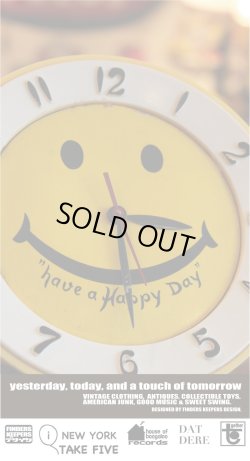 画像1: SMILE VINTAGE "HAVE A HAPPY DAY" CLOCK