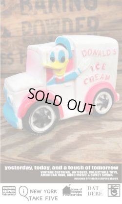 画像1: DONALD DUCK ICECREAM CAR 1960'S  SQUEEZE DOLL 