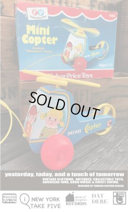 画像1: FISHERPRICE VINTAGE "MINI COPTER" TOY