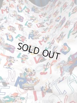 画像2: DISNEY VINTAGE "ALPHABET" TWIN FLAT SHEETS