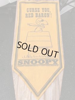 画像2: SNOOPY VINTAGE "RED BARON" FELT BANNER