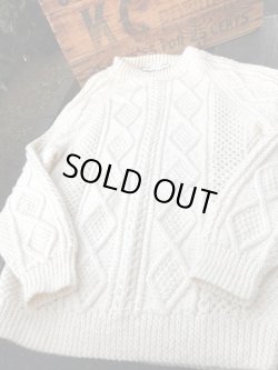 画像3: SCOTCH HAND KNITTED ARAN "MADE IN SCOTLAND" FISHERMAN SWEATER