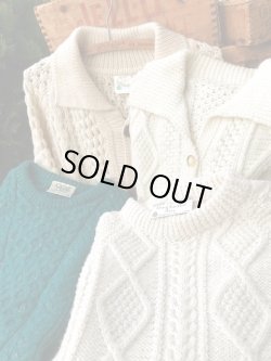 画像6: SCOTCH HAND KNITTED ARAN "MADE IN SCOTLAND" FISHERMAN SWEATER