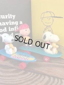 画像5: SNOOPY & CHARLIE BROWN 1970'S SKATE BOARD TOY