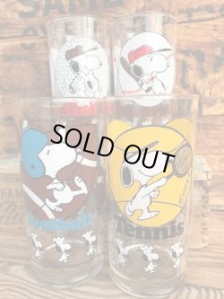 画像10: PEANUTS VINTAGE "FOOTBALL" GLASS