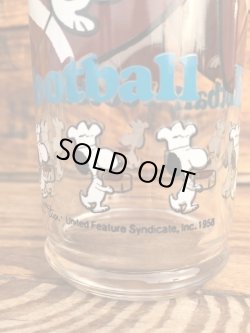 画像4: PEANUTS VINTAGE "FOOTBALL" GLASS