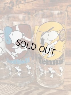 画像6: PEANUTS VINTAGE "FOOTBALL" GLASS