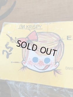 画像6: EAT IT ALL "KRISPY" 1970'S D.STOCK CONE GIRL DOLL 