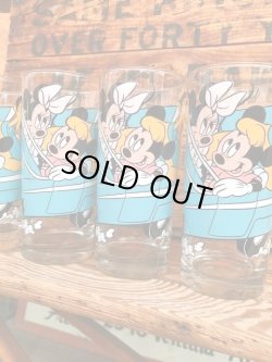 画像6: WALT DISNEY "MICKEY♥MINNIE, PLUTE" CONVERTIBLE CAR VINTAGE GLASS #1
