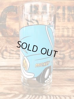 画像3: WALT DISNEY "MICKEY♥MINNIE, PLUTE" CONVERTIBLE CAR VINTAGE GLASS #1