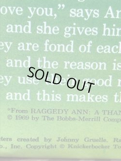 画像7: RAGGEDY ANN♥ANDY 1969'S "Knickerbocker" D.STOCK EMBRACEABLES DOLL