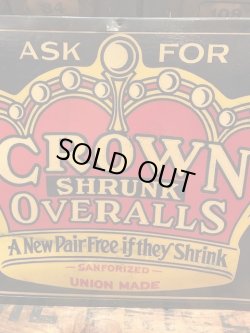 画像4: CROWN OVERALLS 1940'S SIGN