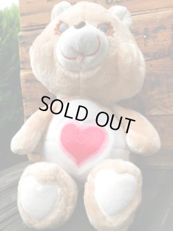 画像4:  CARE BEARS  "TENDER HEART ♥BEAR" 1980'S LARGE DOLL 