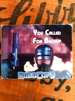 画像1: ROBOCOP 3 "YOU CALLED FOR BACKUP"1993'S PIN BADGE