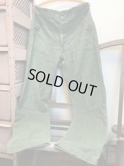 画像2: US ARMY 1969'S MEN'S COTTON SATEEN OG TROUSERS 