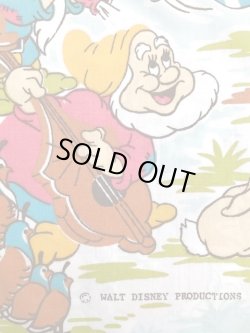 画像11: SNOW WHITE AND SEVEN DWARFS VINTAGE  TWIN FLAT SHEETS