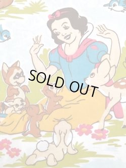 画像8: SNOW WHITE AND SEVEN DWARFS VINTAGE  TWIN FLAT SHEETS