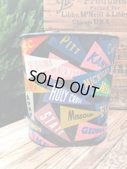 画像2: UNIVERSITY PENNANT 1950'S~ METAL TRASH CAN