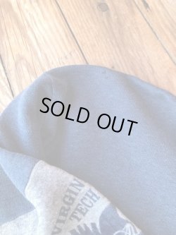 画像5: VIRGINIA TECH UNIVERSITY USED FLOCK PRINT SWEAT SHIRT