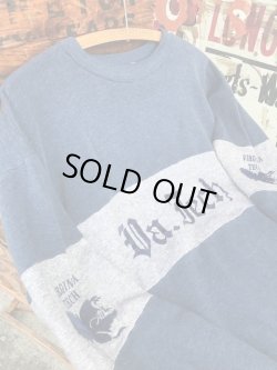 画像7: VIRGINIA TECH UNIVERSITY USED FLOCK PRINT SWEAT SHIRT