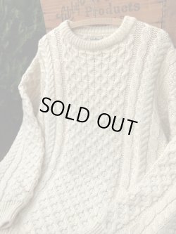 画像3: L.L.BEAN "MADE IN IRELAND" VINTAGE FISHERMAN SWEATER