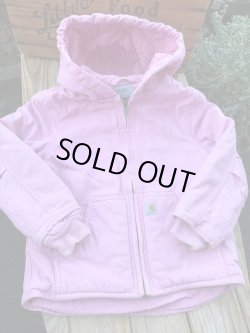 画像1:  CARHARTT KIDS "PINK" USED DUCK PARKA