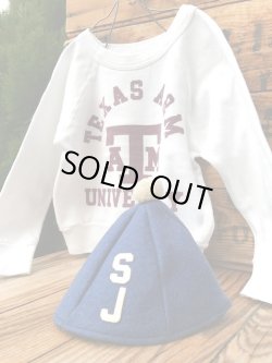 画像6: SJ LETTERD VINTAGE KIDS SCHOOL CAP