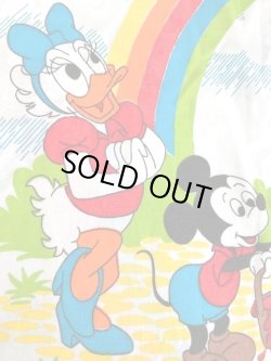 画像8: DISNEY VINTAGE "RAINBOW" TWIN FLAT SHEETS