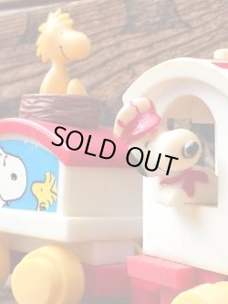 画像3: SNOOPY 1970'S WIND-UP CHOO CHOO TRAIN SET
