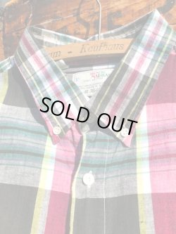 画像3: J.M.HOLLANDER "MADE IN USA" VINTAGE MADRAS.SHIRTS