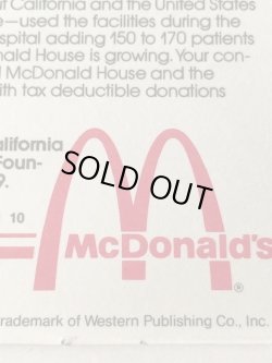 画像5: McDonald's 1982'S COLORING CALENDER