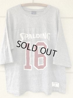 画像6: SPALDING "MADE IN USA" NUMBER#16 FOOTBALL T-SHIRTS