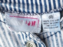 画像5: HICKORY×BLUE DENIM KIDS  VINTAGE OVERALL 