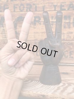 画像7: PEACE VINTAGE WOODEN SCULPTURE