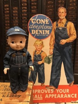 画像13: CONE DEEPTONE DENIM 1950'S STORE DISPLAY SIGN