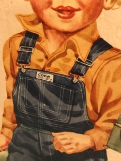 画像5: CONE DEEPTONE DENIM 1950'S STORE DISPLAY SIGN