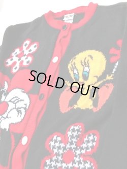 画像4: LOONEY TUNES  ”TWEETY♥SYLVESTER" KIDS VINTAGE KNIT CARDIGAN