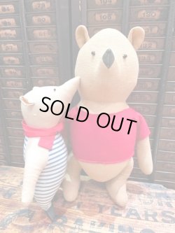 画像5: WINNIE THE POOH & PIGLET 1940'S AGNES BRUSH DOLL