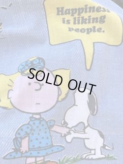 画像12: PEANUTS "HAPPINESS" VINTAGE TWIN FLAT SHEETS