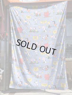 画像2: PEANUTS "HAPPINESS" VINTAGE TWIN FLAT SHEETS