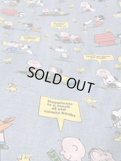 画像3: PEANUTS "HAPPINESS" VINTAGE TWIN FLAT SHEETS