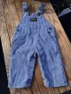 OSHKOSH VINTAGE "MADE IN USA" KIDS HICKORY OVERALL 