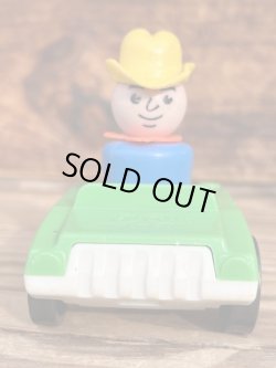 画像2: FISHER PRICE VINTAGE "GREEN" CAR ＋TOTS SET