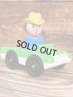 画像3: FISHER PRICE VINTAGE "GREEN" CAR ＋TOTS SET