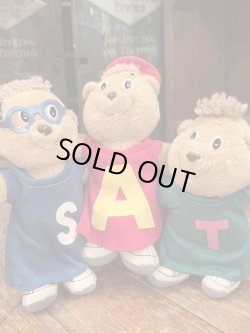 画像2: CHIPMUNKS 1980'S  "ALVIN, SIMON & THEODORE" PLUSH DOLL SET