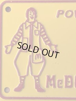 画像4: McDonald's 1970'S "BICYCLE METAL PLATE