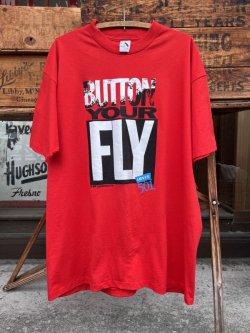 画像1: LEVI'S BUUTTON YOUR FLY 501 RED "MADE IN USA" D.STOCK T-SHIRTS #3