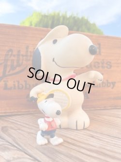 画像7: SNOOPY 1970'S "TENNIS PLAYER" BANK FIGURE