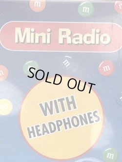 画像4: M&M'S "RADIO SHACK EXCLUSIVE" D.STOCK MINI RADIO＋HEADPHONES  
